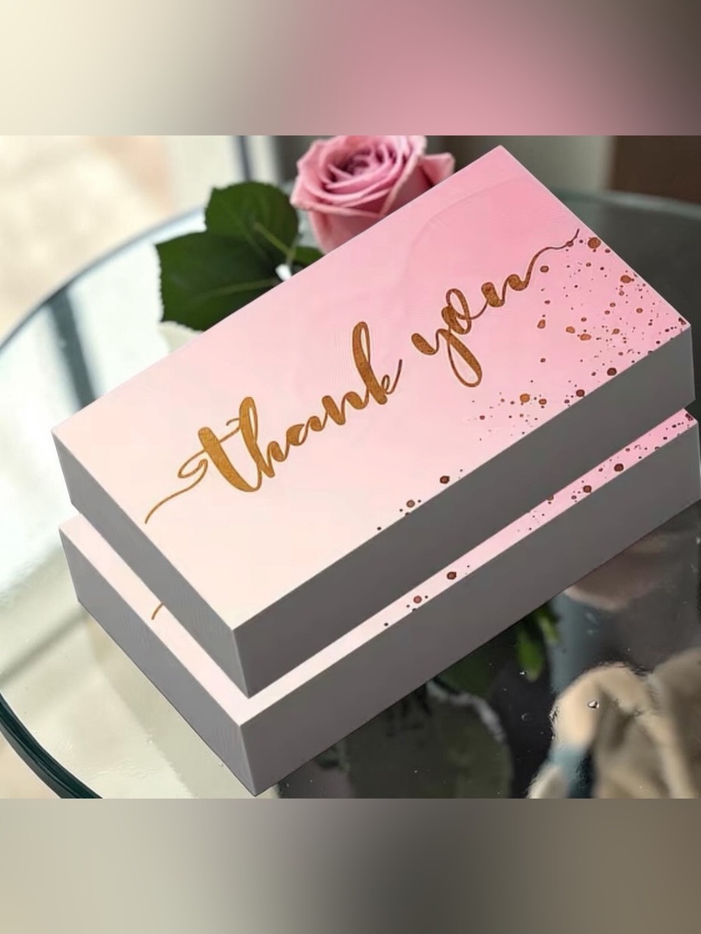 50 Elegant Thank You Cards (50) - Picture 2 of 2